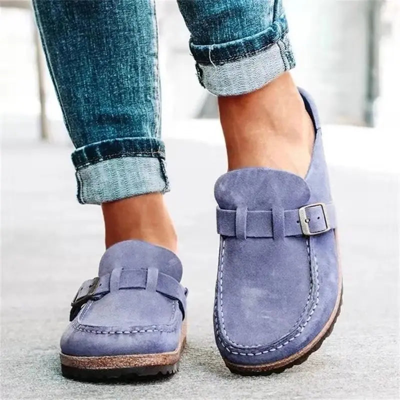Cork Clogs Sandals With Adjustable Buckle