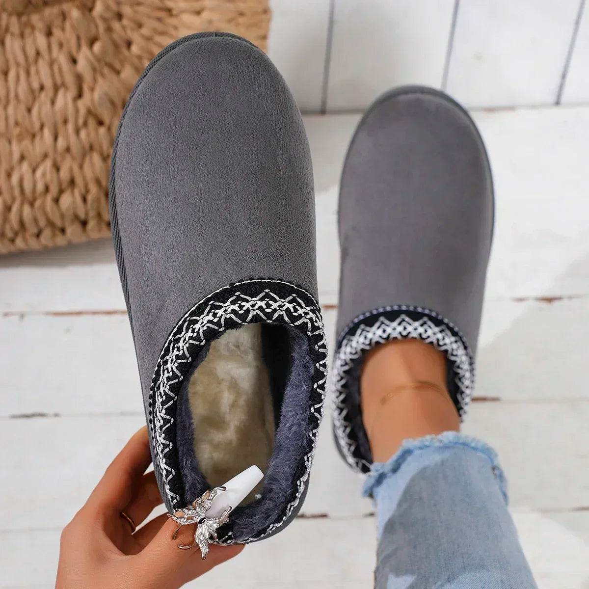 New Cashmere Warm Covered Half Mop