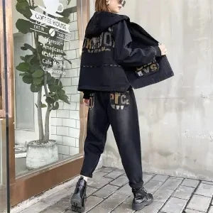 Denim Jacket Suits Two-Piece Sets