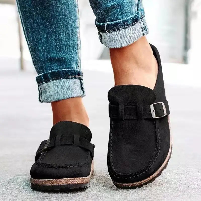 Cork Clogs Sandals With Adjustable Buckle