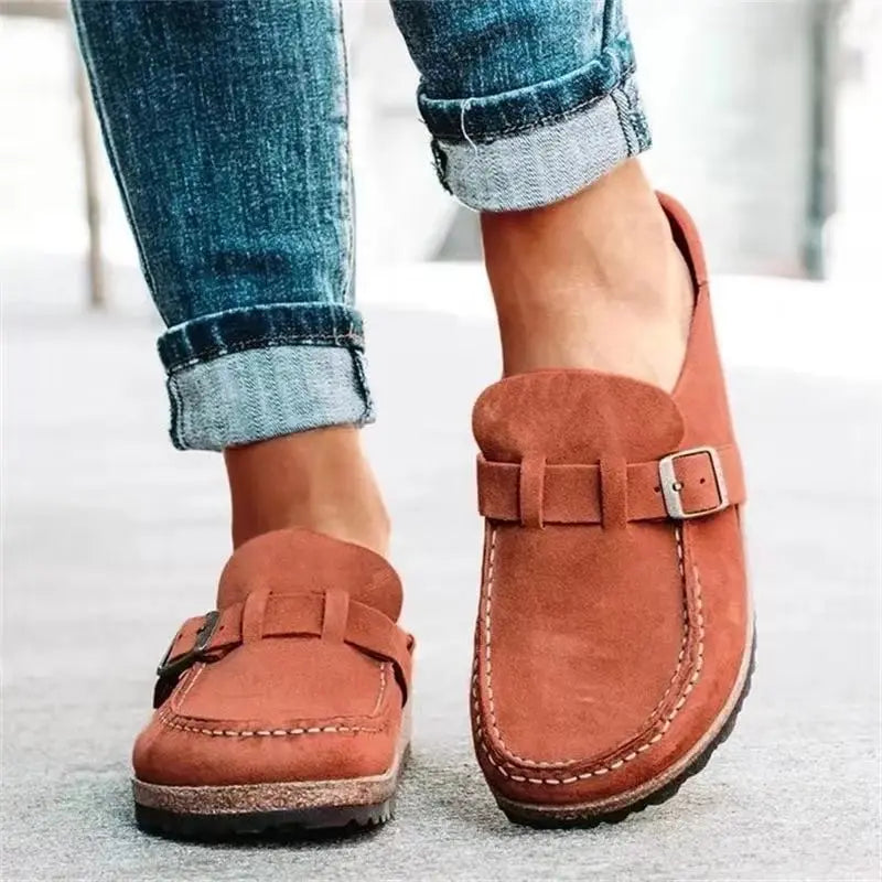 Cork Clogs Sandals With Adjustable Buckle