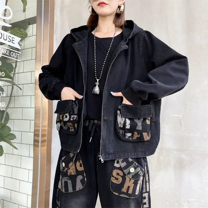 Denim Jacket Suits Two-Piece Sets