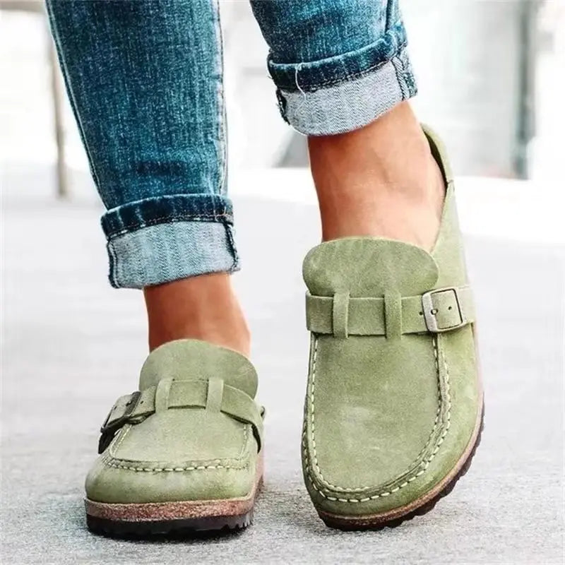 Cork Clogs Sandals With Adjustable Buckle