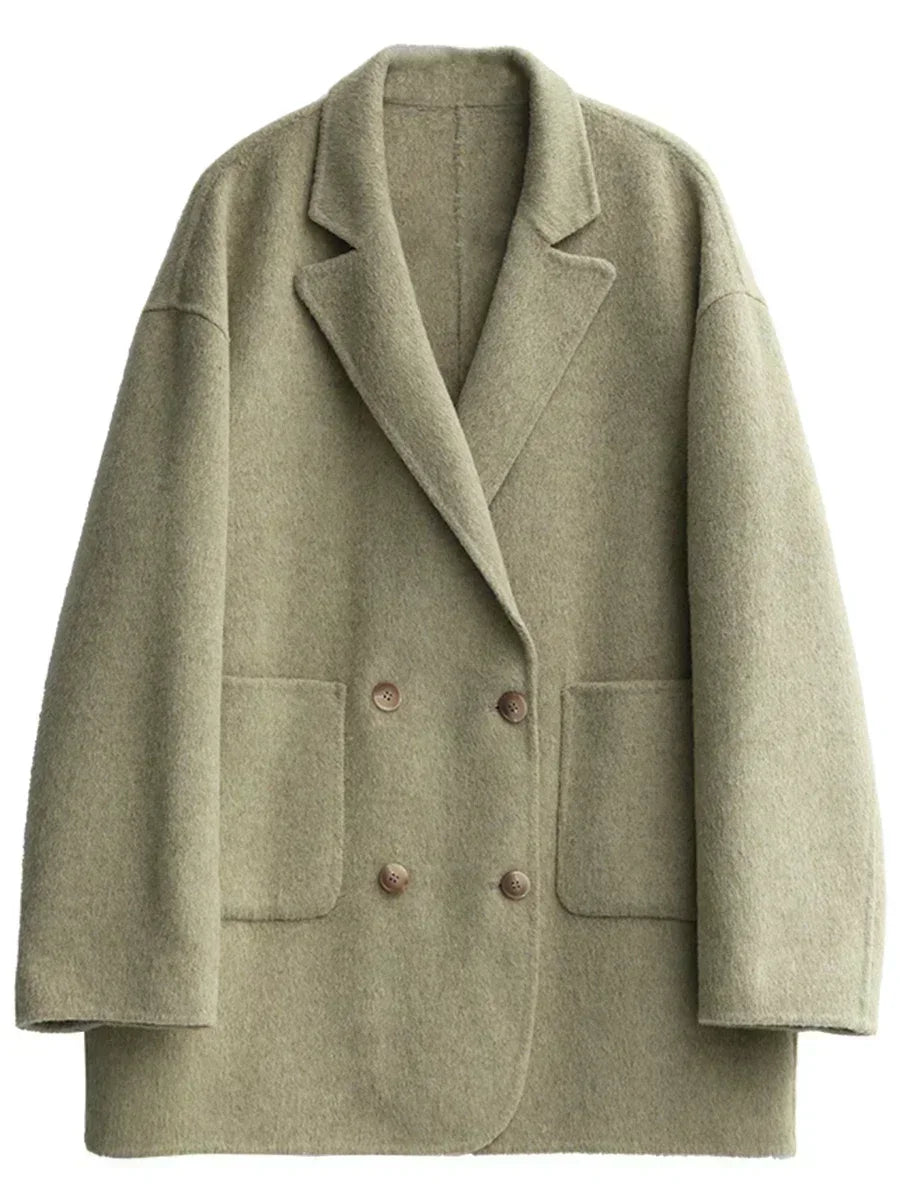 Woolen Coats Loose Casual